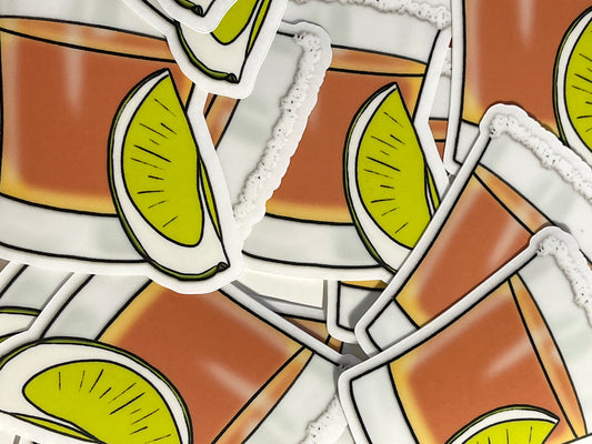 Tequila Shot Waterproof Sticker