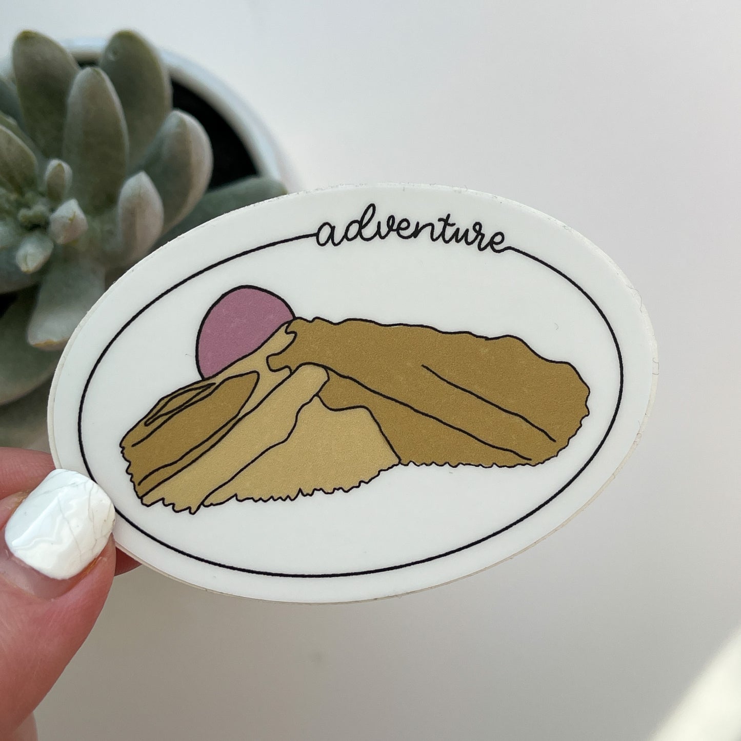 Adventure Mountain Waterproof Sticker