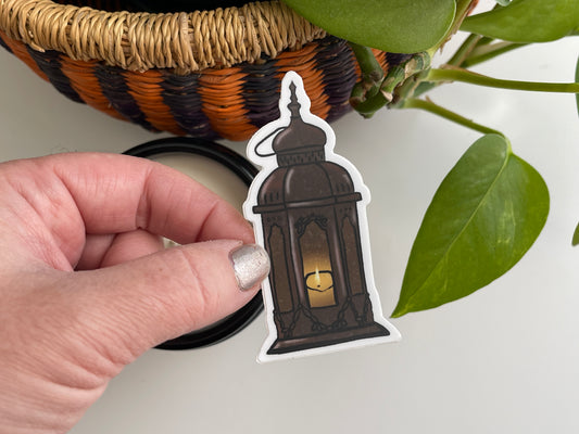 Spooky Lantern Waterproof Sticker