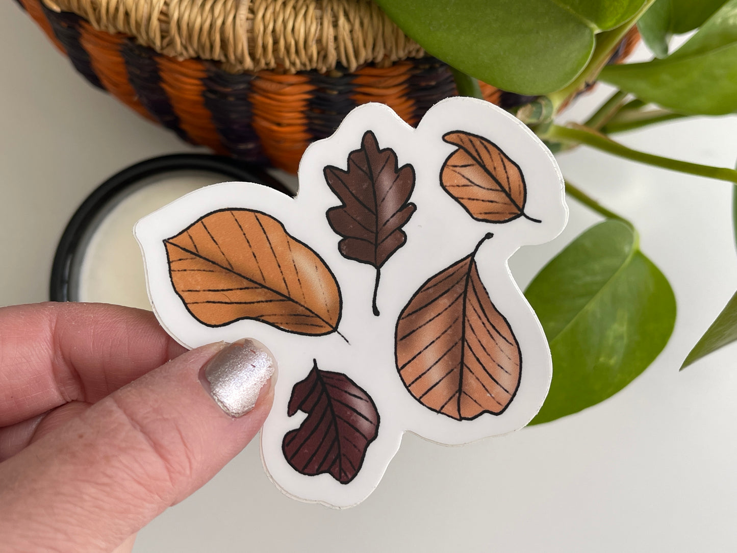 Dancing Leaves Waterproof Sticker