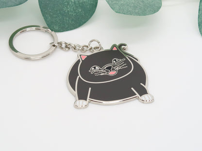Chonky Kitty Enamel Keychain