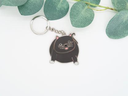 Chonky Kitty Enamel Keychain