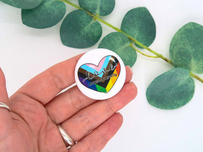 Love Unconditionally Pride Button