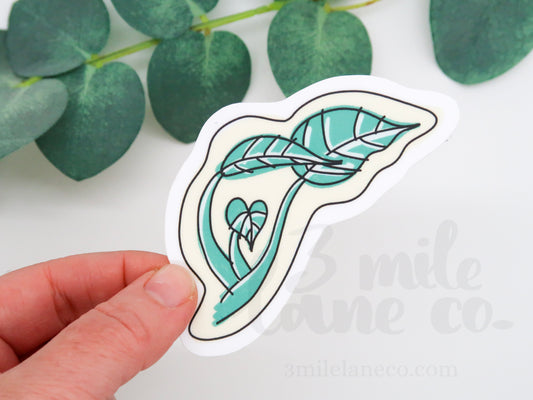 Plantastic Stem Waterproof Sticker