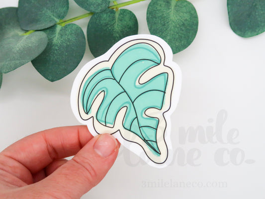 Plantastic Monstera Waterproof Sticker