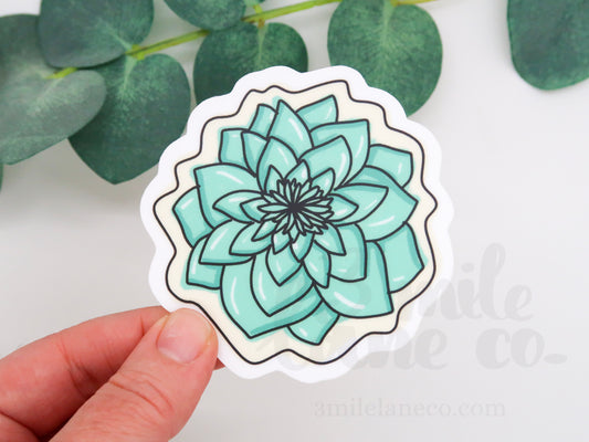 Plantastic Succulent 1 Waterproof Sticker