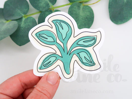Plantastic Leaves 2 Waterproof Sticker